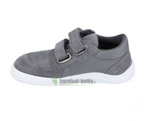 Baby bare shoes Febo sneakers grey bok