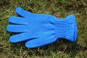SURTEX rukavice modré 100% Merinov vlny silné | 19-20