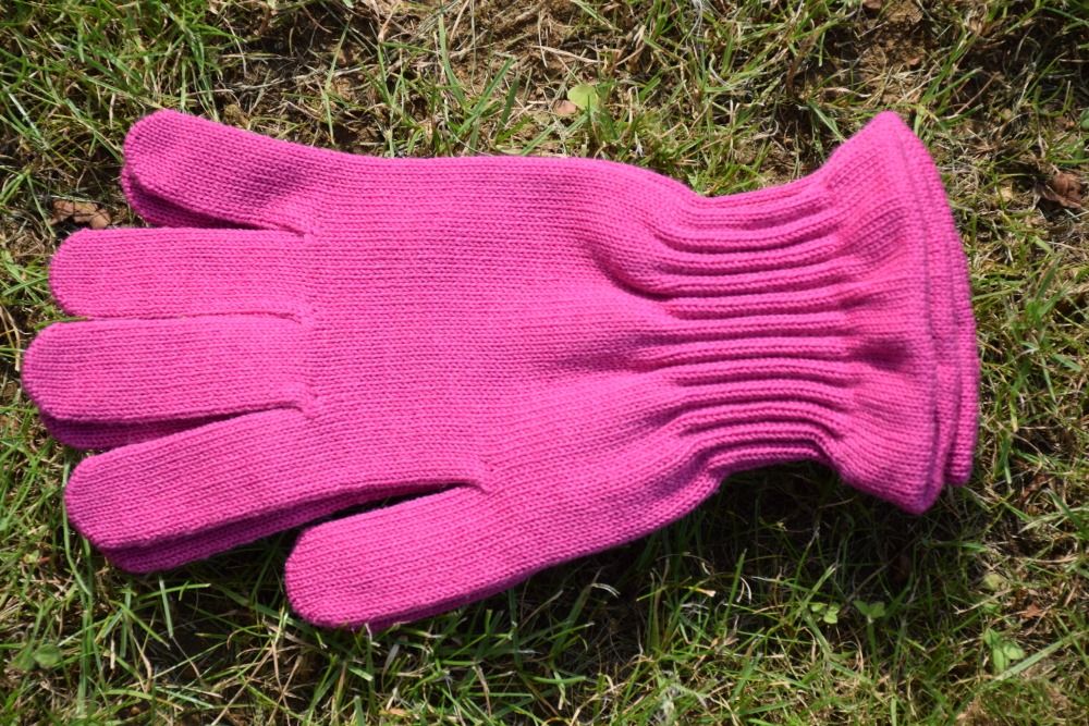 Surtex rukavice růžové 100% merinové vlny silné