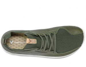 Vivobarefoot Primus Knit L olive green leather shora