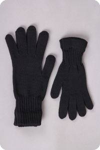 SURTEX rukavice tmavé 100% Merinov vlny silné - detské | 14-17, 17-19