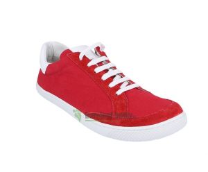 Barefoot tenisky Filii - ADULT Love You Velours/Canvas Red