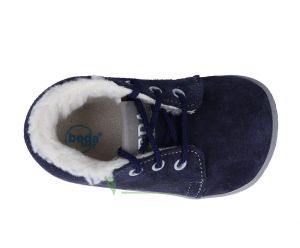 Beda Barefoot - Lucas - zimní boty s membránou-tkaničky shora