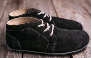 Lenka Barefoot členkové kožené topánky -čierne | 44