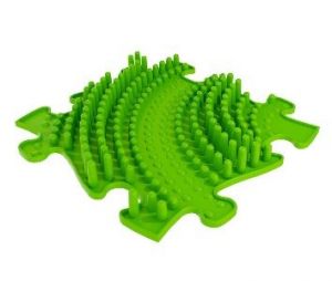 Ortopedická podlaha MUFFIK puzzle Twister tvrdý zelený