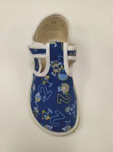 Jonap barefoot papučky modré s čísly shora