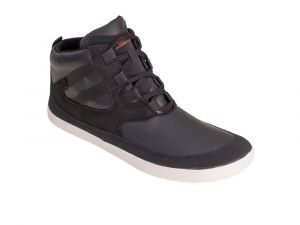 Sole runner barefoot topánky Naiad Black / White Plains Leather