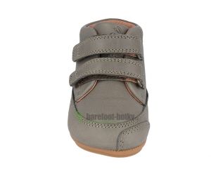 Barefoot boty Bundgaard Prewalker II Velcro Army WS zepředu