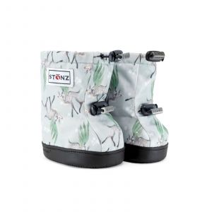 Barefoot topánky Stonz Toddler Booties - Magic Deer Print - Green / Grey | XL