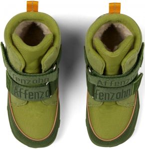 Dětské barefoot botičky Affenzahn Minimal Midboot Vegan Dragon - Green shora