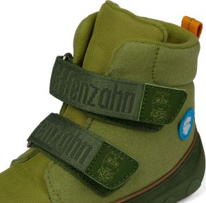 Dětské barefoot botičky Affenzahn Minimal Midboot Vegan Dragon - Green detail