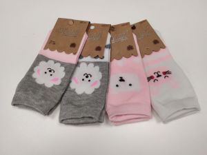 Ponožky AURA VIA - šedo-ružové | 31-34