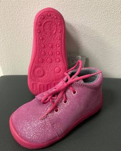 Béda barefoot celoročné topánky - Janette all pink - šnúrky | 20, 22, 23, 24