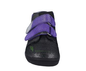 Beda Barefoot Dark violette - celoroční boty s membránou zepředu