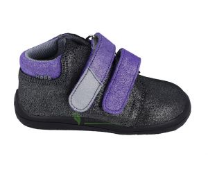 Beda Barefoot Dark violette - celoročné topánky s membránou