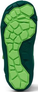 Dětské barefoot botičky Affenzahn Minimal Trail Explorer Vegan Frog - Green podrážka