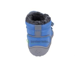 Dětské zimní barefoot boty Be Lenka Penguin - Blue zezadu