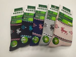 Bambusové ponožky so sobom AURA VIA - dámske | 35-38