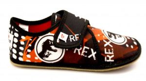 Ef barefoot papučky 394 TREX black | 24