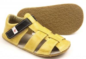 Ef barefoot sandálky - žluté podrážka