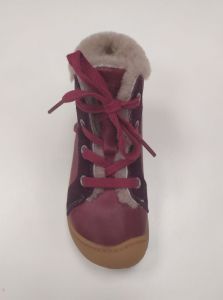 Zimné barefoot topánky RICOSTA Elia merlot 15302-380