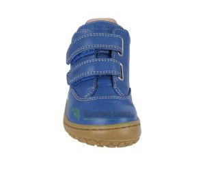 Lurchi celoroční barefoot boty - Nora nappa cobalto zepředu