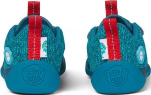 Dětské barefoot boty Affenzahn Lowcut Knit Shark-Blue zezadu