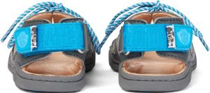 Dětské barefoot sandály Affenzahn Sandal Leather Dog-Grey zezadu