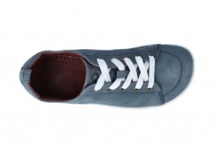 Barefoot tenisky Mukishoes - Low-cut azurit shora