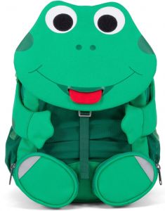 Detský batoh do škôlky Affenzahn Large Friend Fabian Frog - Green
