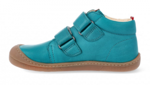 Barefoot celoroční boty Koel4kids - Don turquoise bok