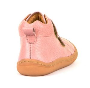 Froddo barefoot kotníkové celoroční boty pink zezadu