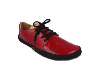 Barefoot kožené topánky Pegres BF71 - červená