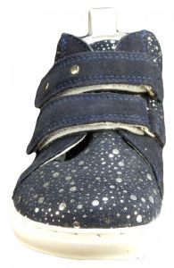 OKBARE členkové barefoot topánky LIME BF D 2250 blue dot