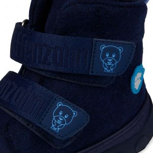Dětské zimní barefoot boty Affenzahn Comfy Walk Wool midboot - Bear detail