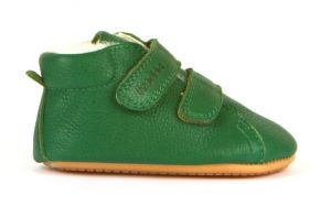 Barefoot topánky Froddo Prewalkers zimný Sheepskin - green | 22, 23