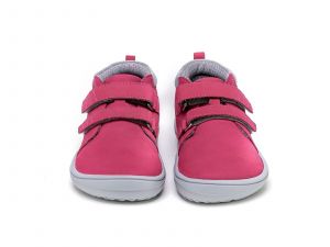 Dětské barefoot boty Be Lenka Play - dark Pink zepředu
