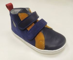 OKBARE členkové barefoot topánky LIME BF D 2250 blue