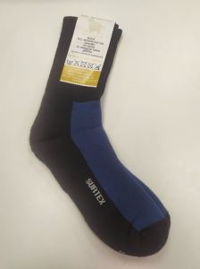 SURTEX merino športové ponožky froté - modré | 43-46