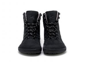 Zimní barefoot boty Be Lenka Ranger - All Black zepředu