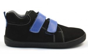 Barefoot kožené celoročné topánky EF Dj Frank Black | 26, 27, 28, 29, 30, 31, 32, 33
