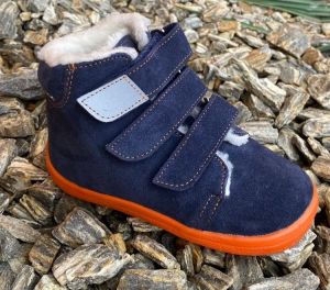 Beda Barefoot Blue Mandarine zimné topánky s membránou | 28, 30