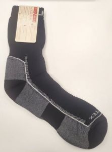 Surtex ponožky froté - 90 % merino - černé detail