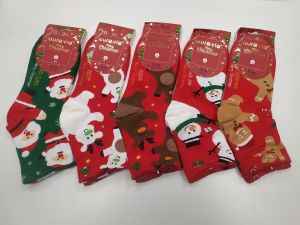 Vianočné ponožky s obrázkami - dámske | 35-38