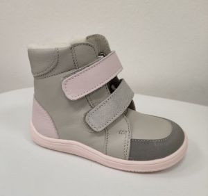 Zimní boty BABY BARE FEBO winter - grey/pink asfaltico