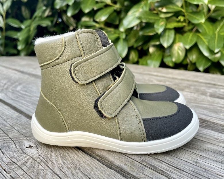 Zimné topánky Baby bare Febo winter - khaki asfaltico BABY BARE SHOES