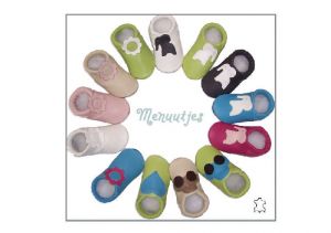 Capáčky Menu baby shoes - vzory světlé