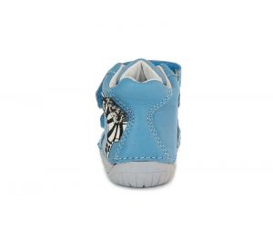 DDstep 070 celoroční boty - modré - zebra zezadu