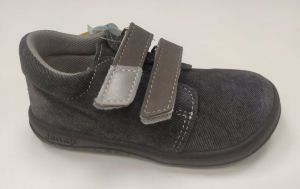 Jonap celoročné barefoot topánky B1SV sivá riflovina SLIM