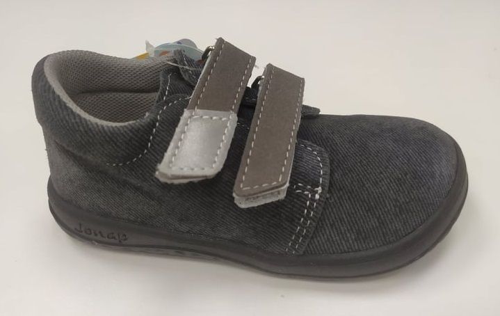 Jonap celoročné barefoot topánky B1SV šedá riflovina